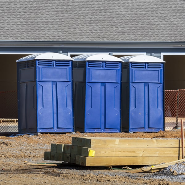 do you offer hand sanitizer dispensers inside the porta potties in Hesperia Michigan